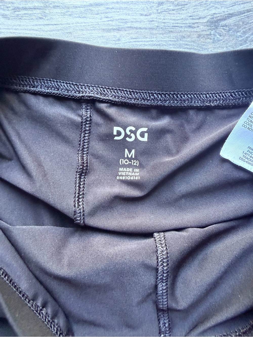DSG Girls Skort, Black, Size 10-12 - Picture 3 of 4